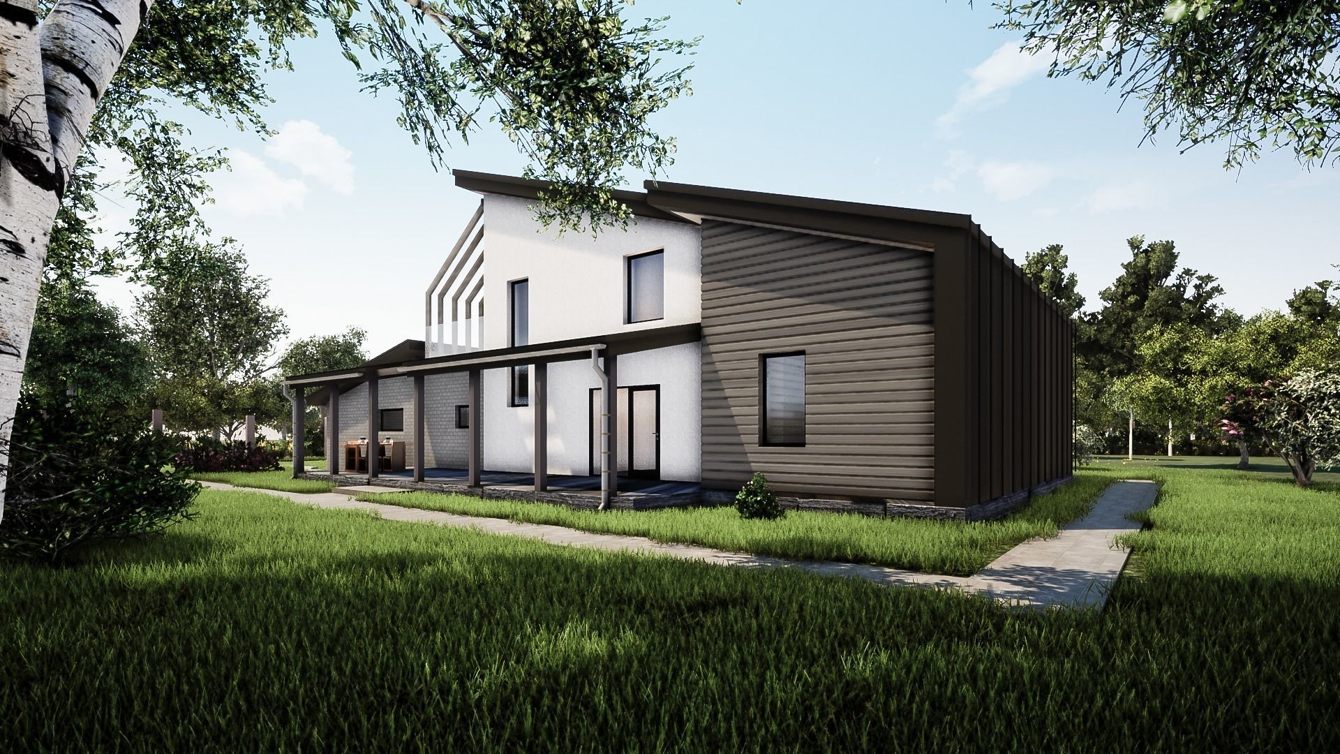 Modern House 3D model_3