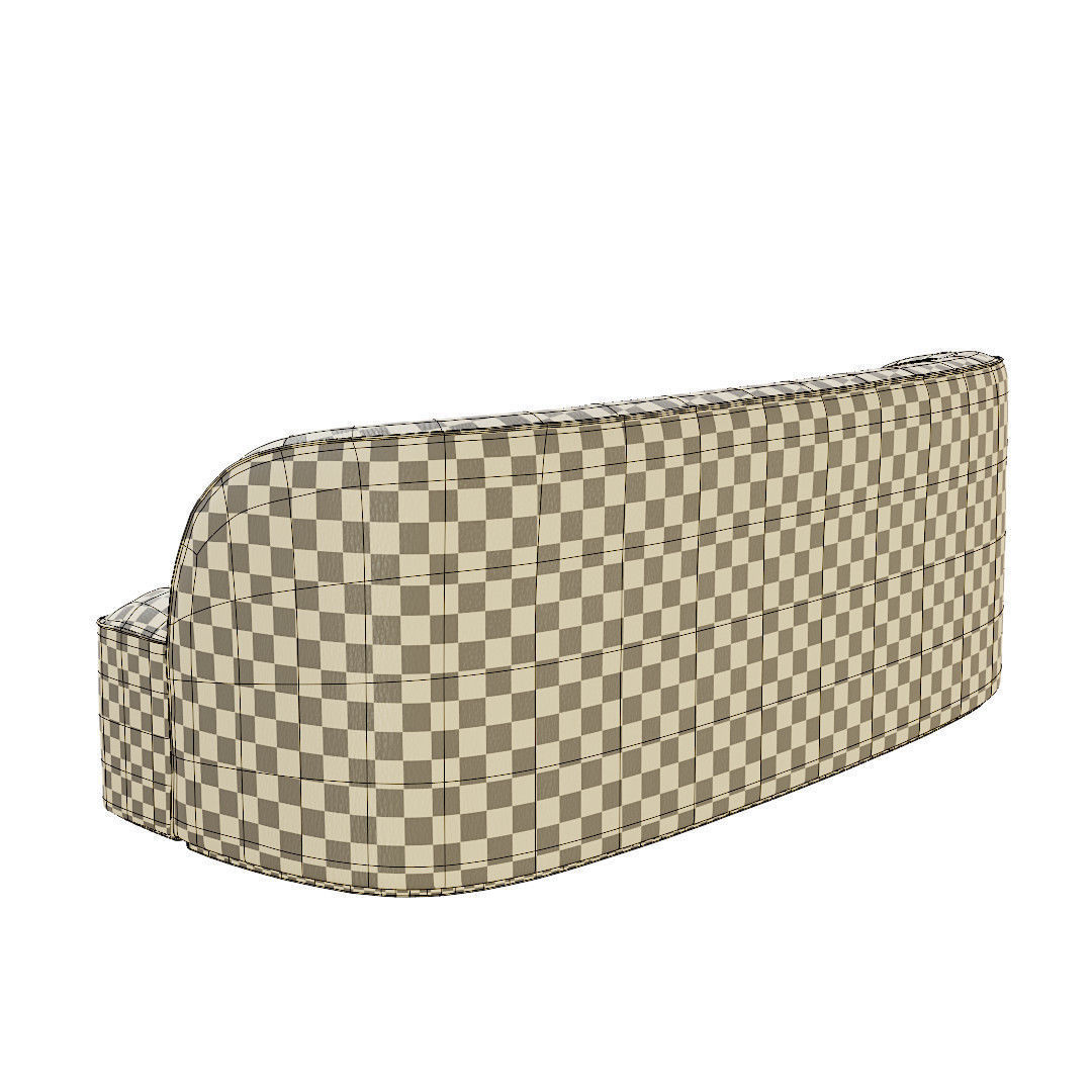 Soft sofa 3D model_3