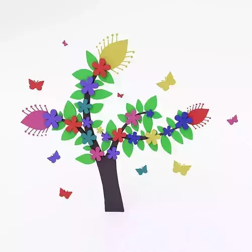 Abstract tree 3d model  3D model