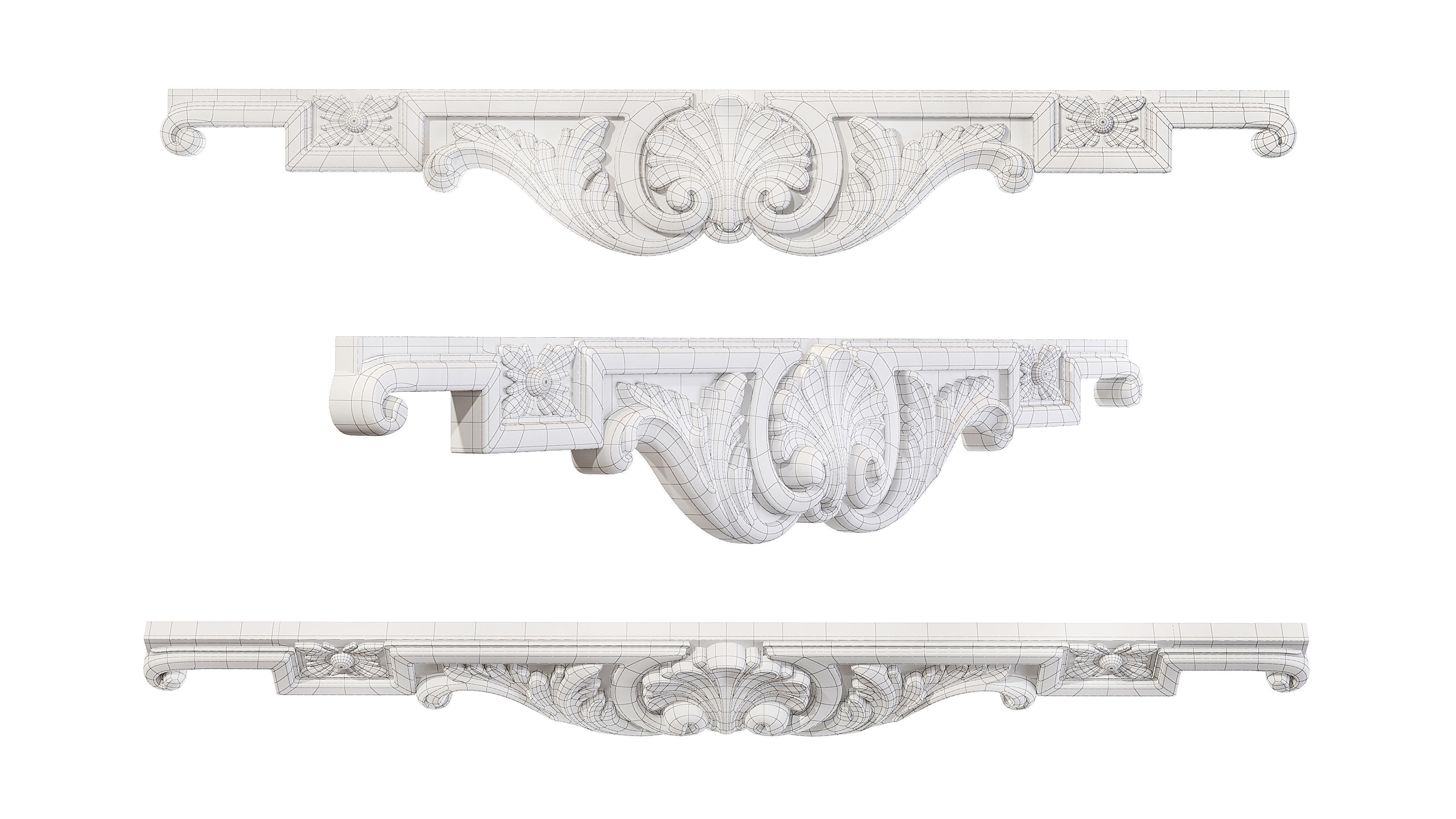 Classic carved 197 3D model_5