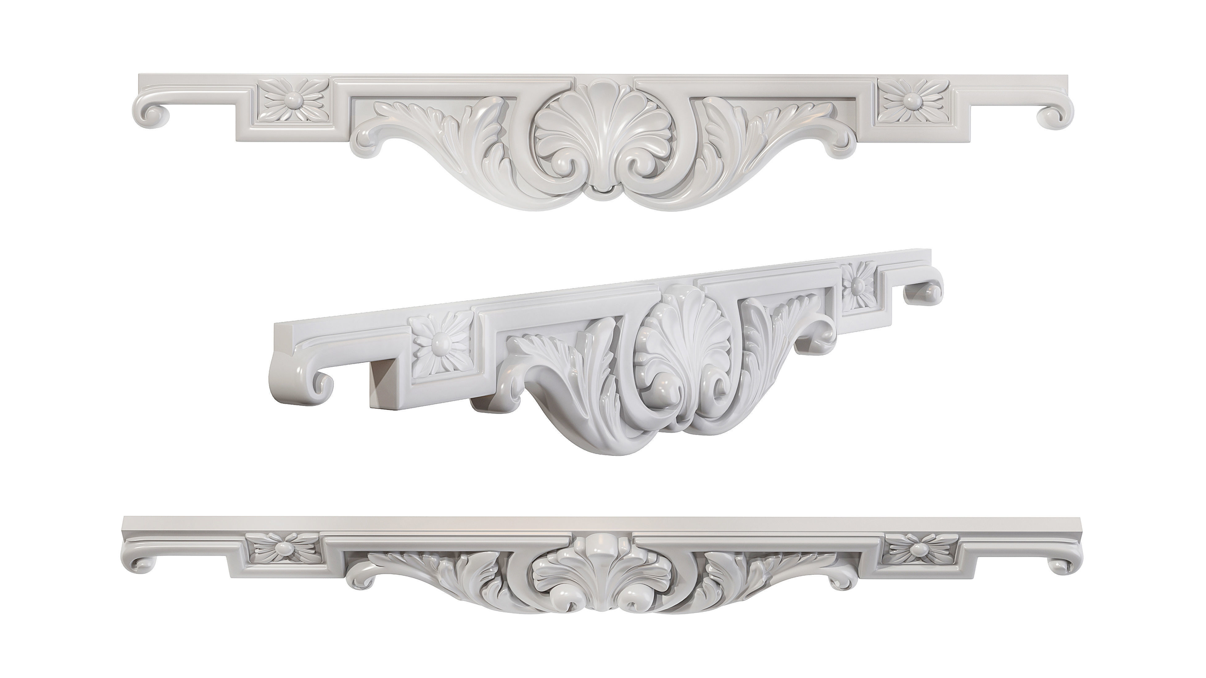 Classic carved 197 3D model_4