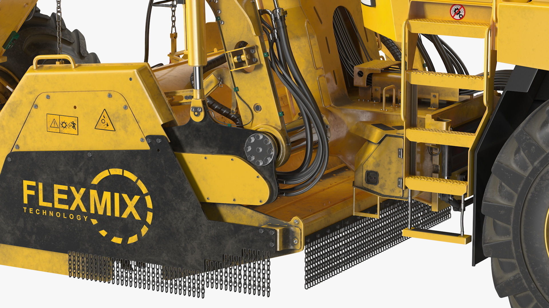 Bomag RS500 Recycler Stabilizer Rigged 3D model_19