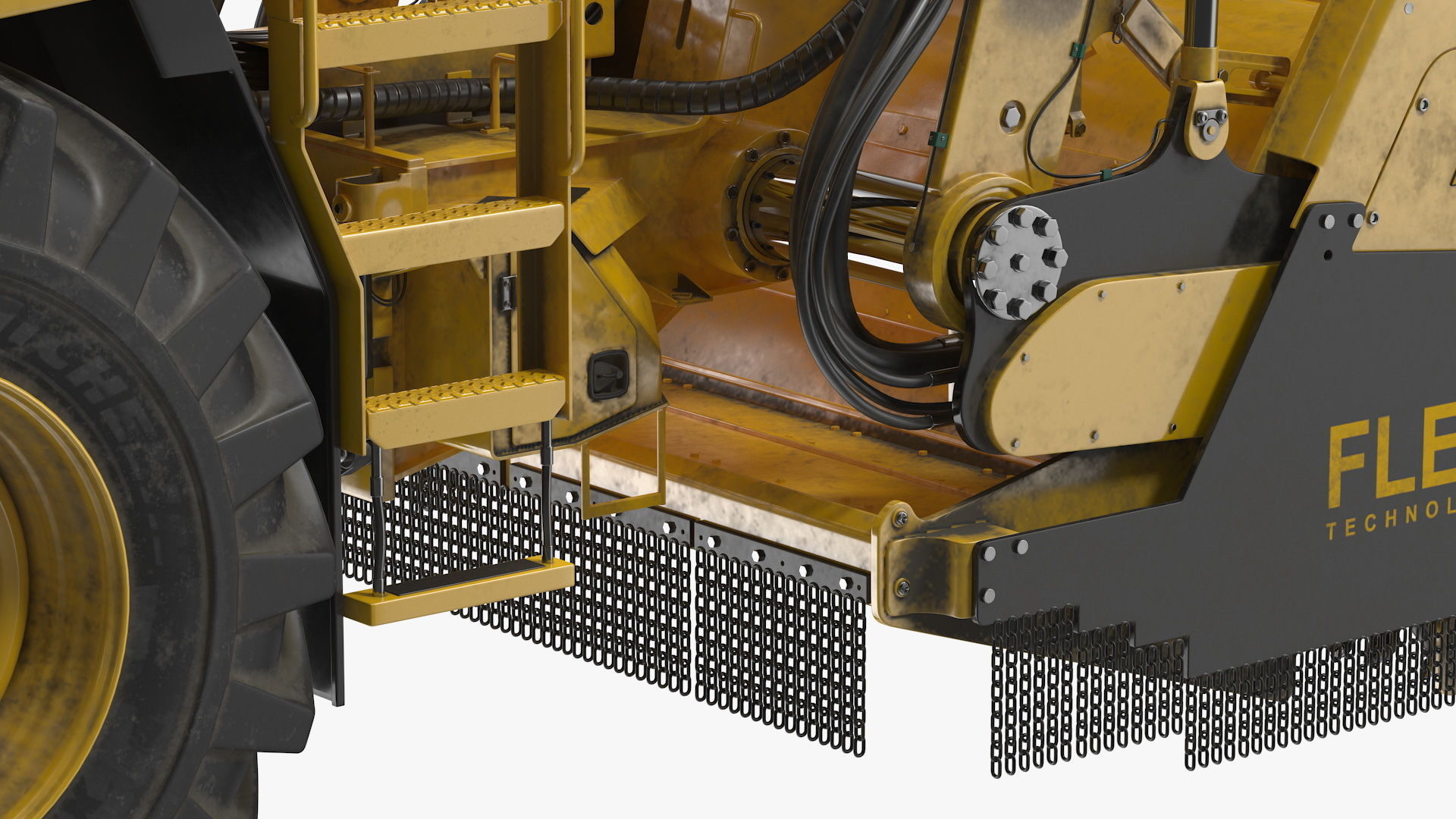 Bomag RS500 Recycler Stabilizer Rigged 3D model_20