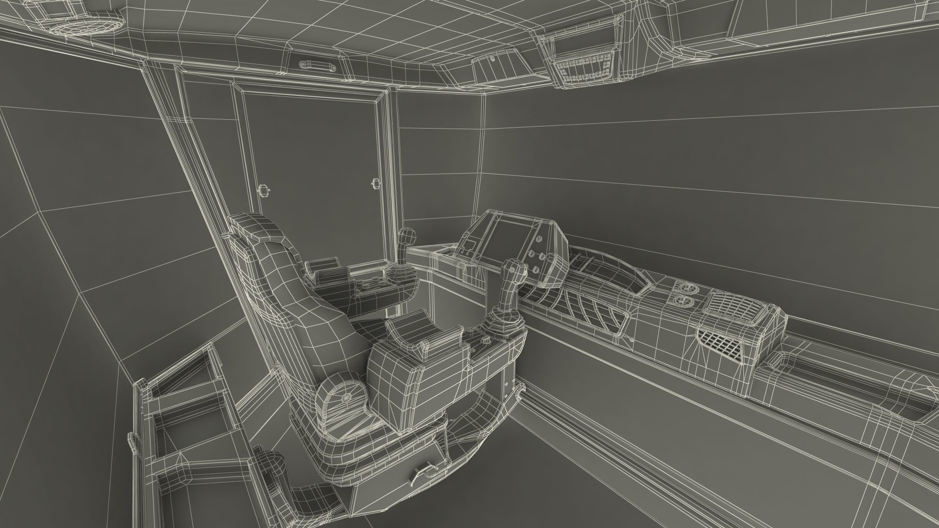 Bomag RS500 Recycler Stabilizer Rigged 3D model_38