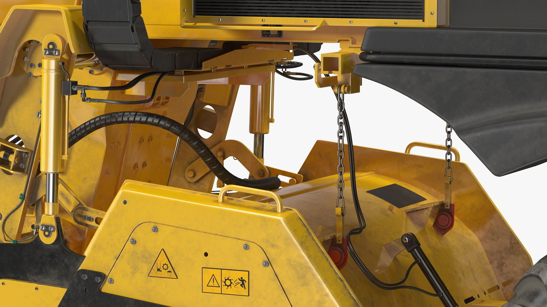 Bomag RS500 Recycler Stabilizer Rigged 3D model_21