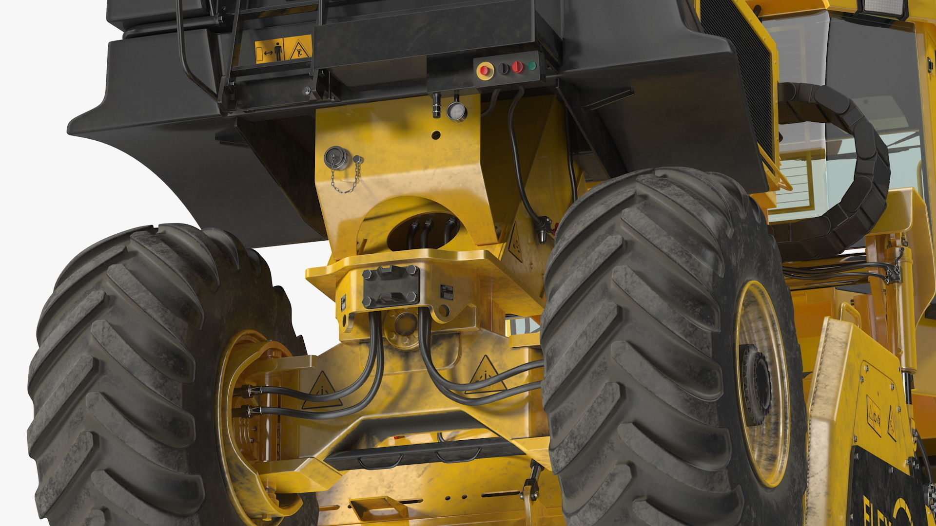 Bomag RS500 Recycler Stabilizer Rigged 3D model_16