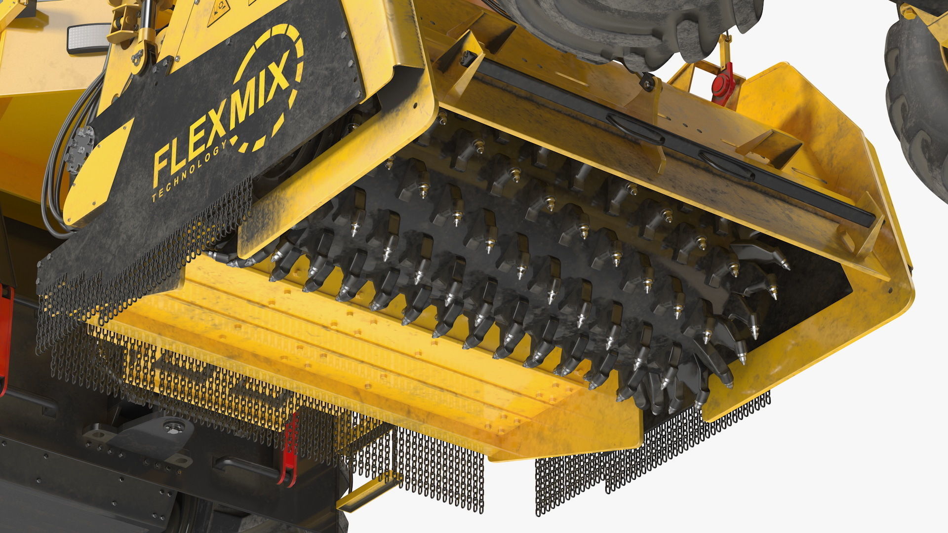 Bomag RS500 Recycler Stabilizer Rigged 3D model_14