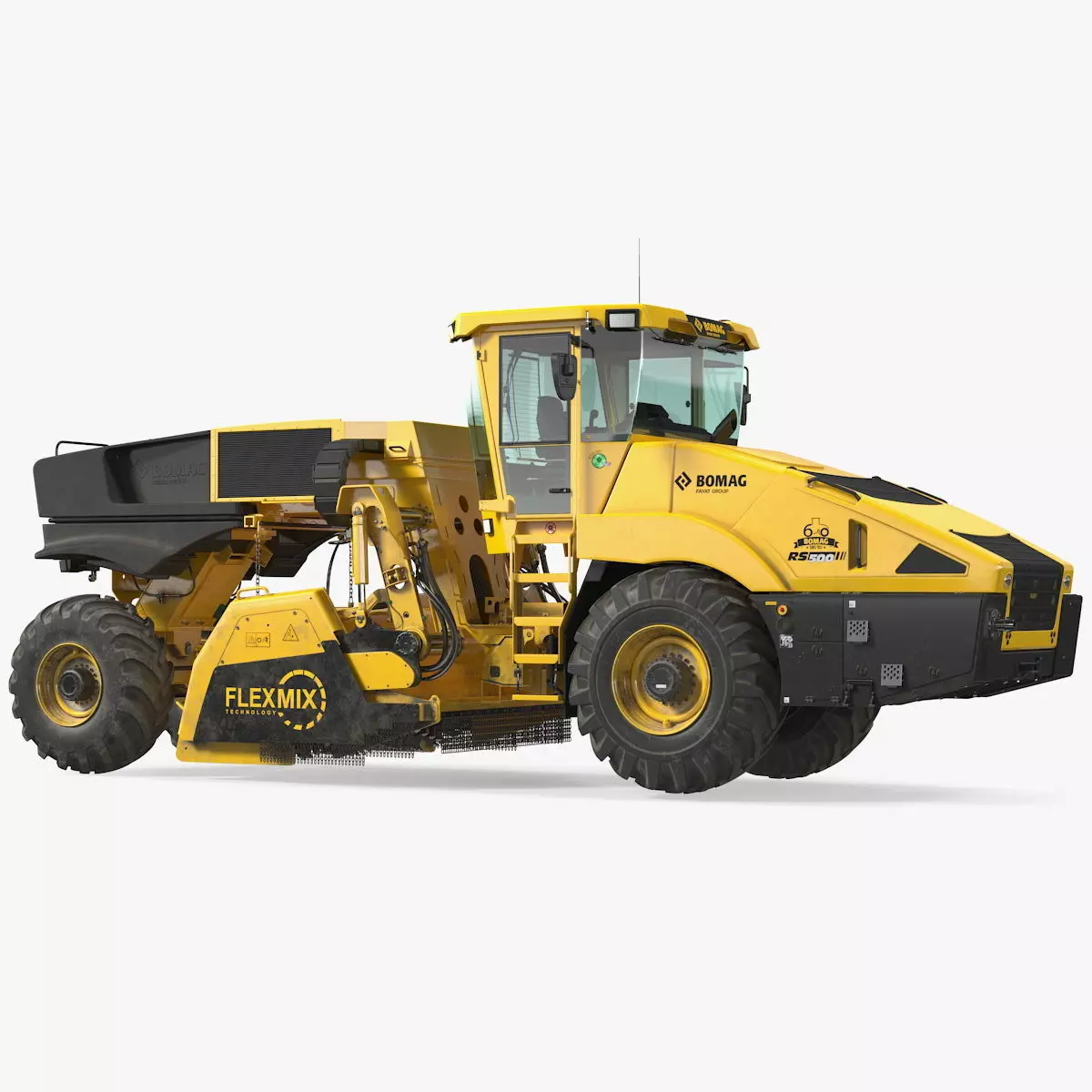 Bomag RS500 Recycler Stabilizer Rigged 3D model_0