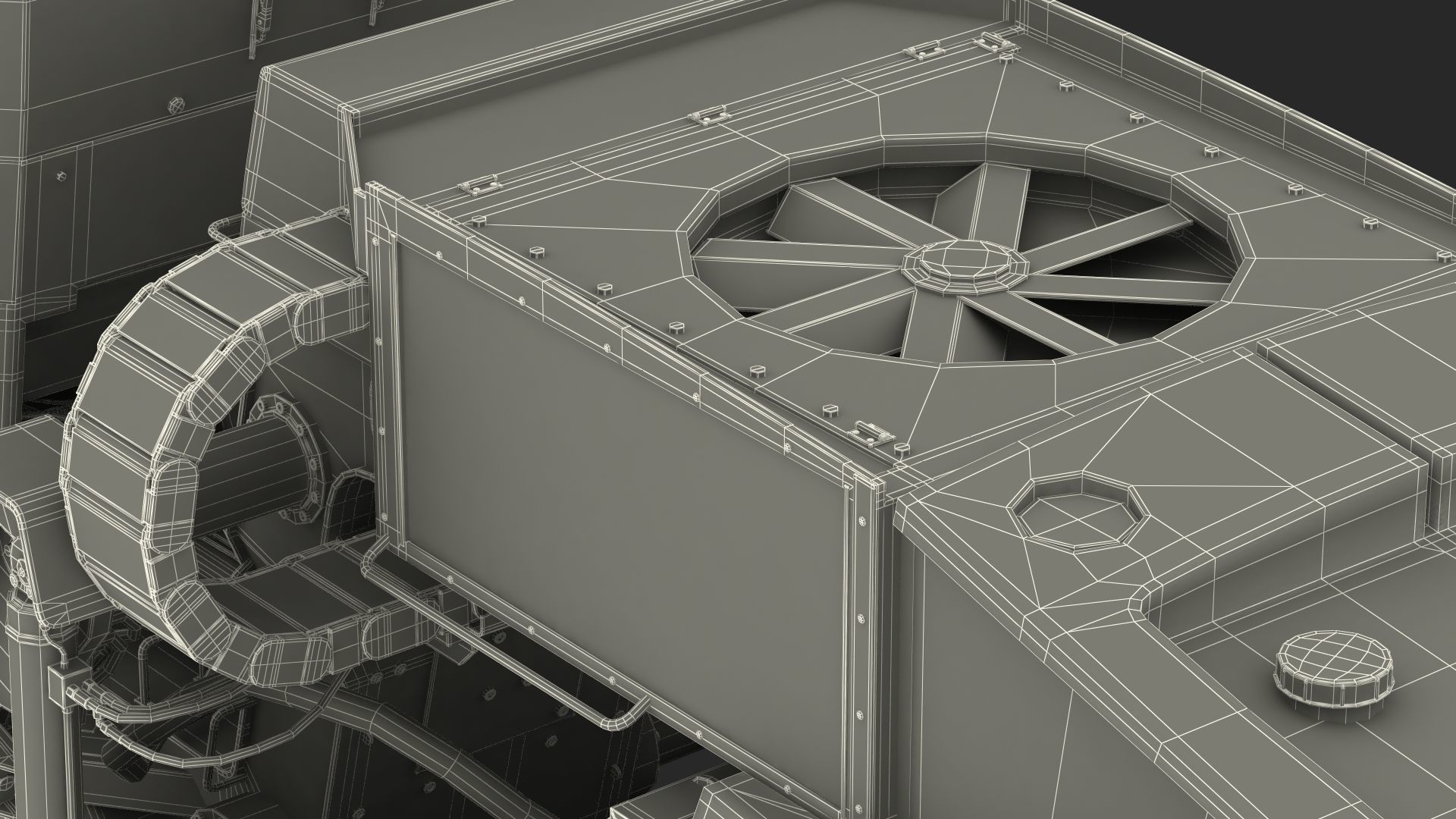 Bomag RS500 Recycler Stabilizer Rigged 3D model_36