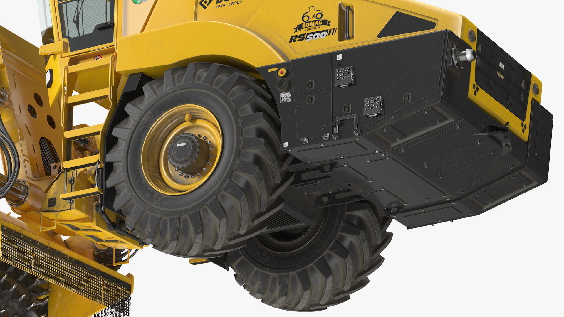 Bomag RS500 Recycler Stabilizer Rigged 3D model_17