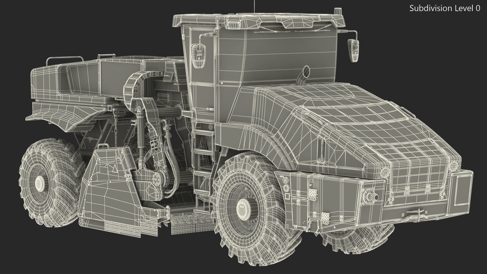 Bomag RS500 Recycler Stabilizer Rigged 3D model_26