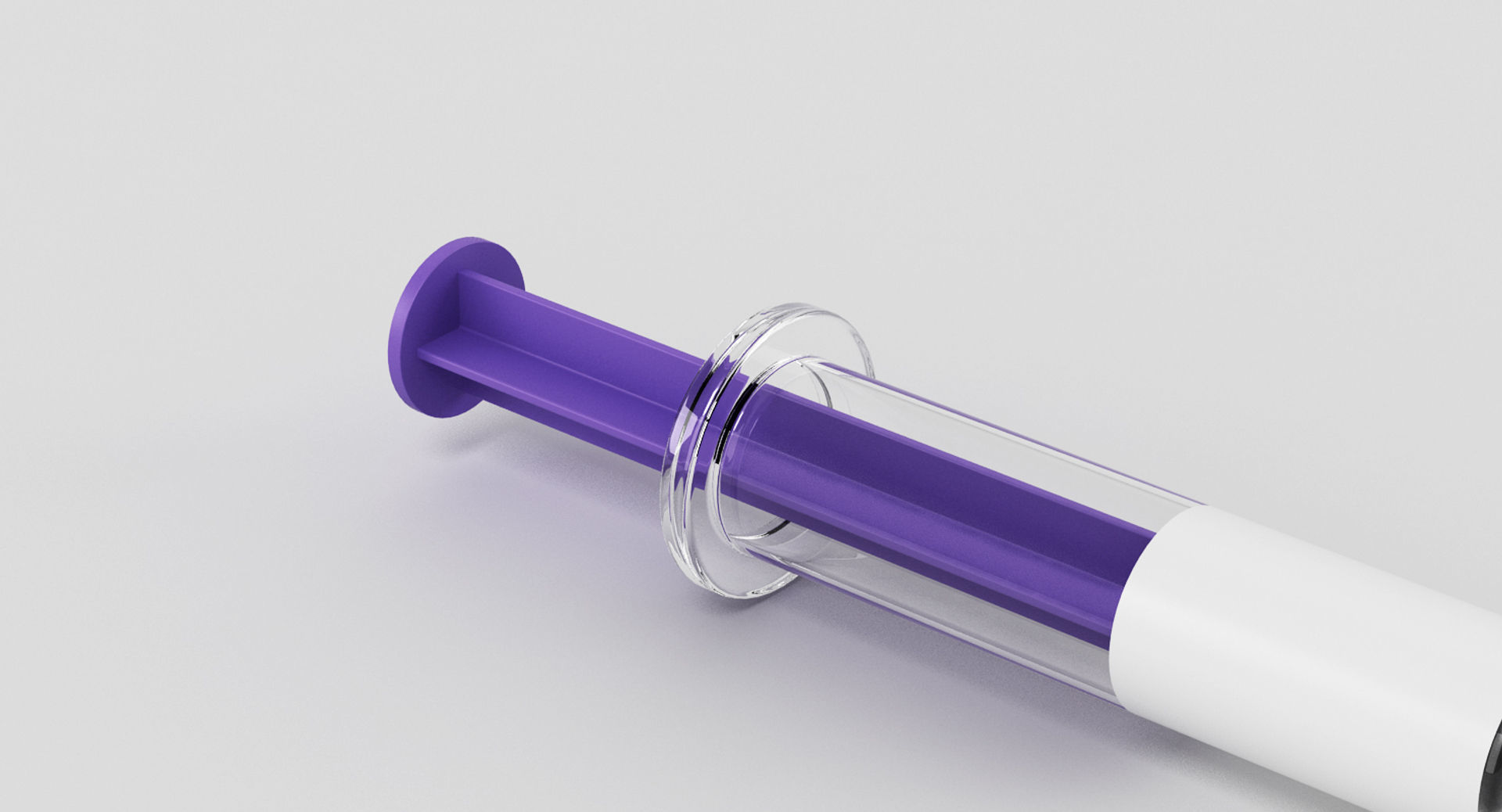 Syringe 1 injection 3D model_2