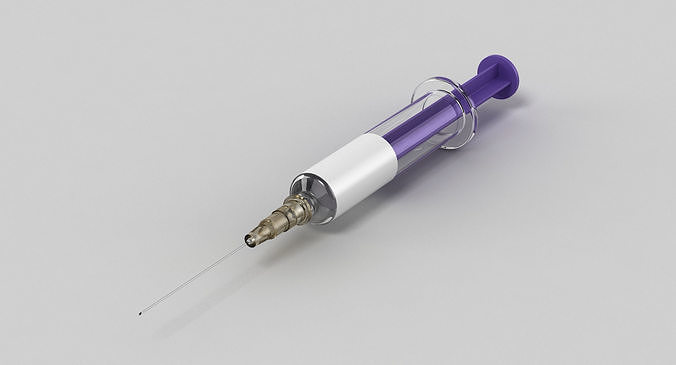 Syringe 1 injection 3D model