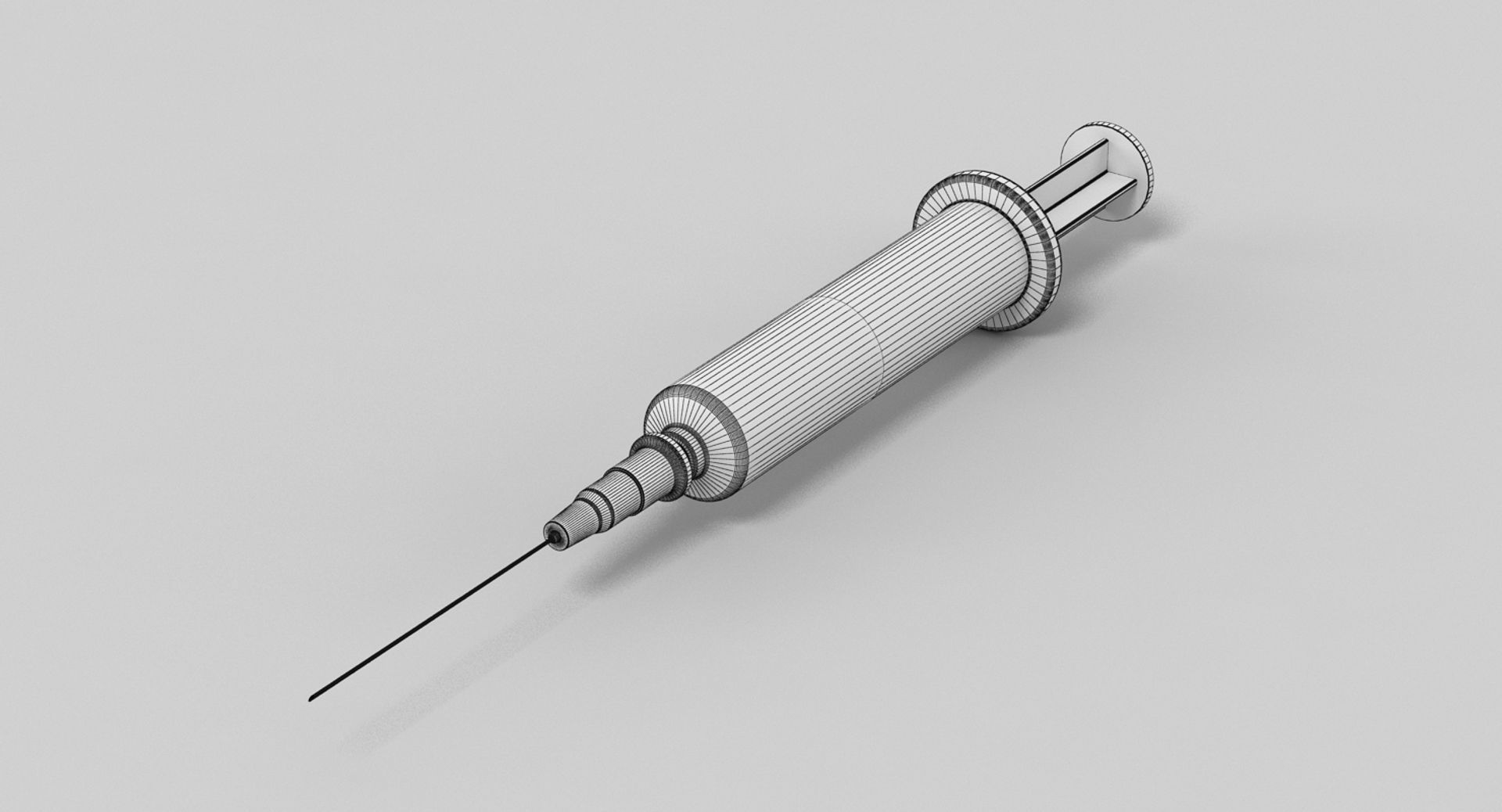 Syringe 1 injection 3D model_6