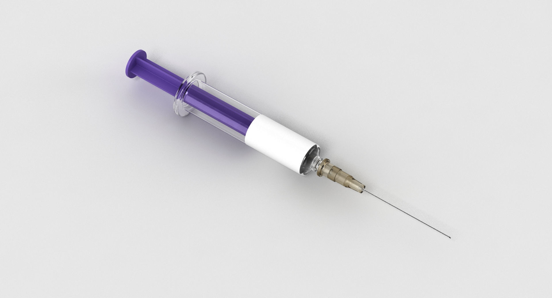 Syringe 1 injection 3D model_4