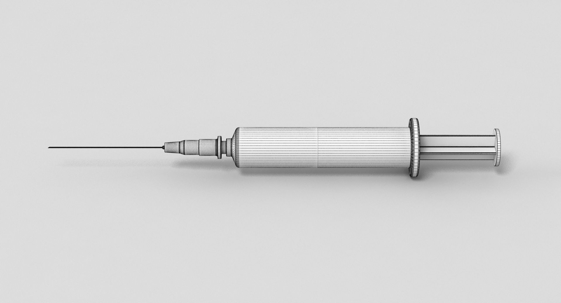 Syringe 1 injection 3D model_7