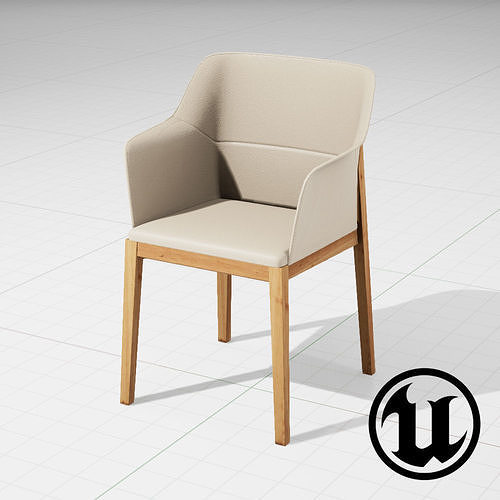 Molteni and C Tivan Chair UE4 Low-poly 3D model