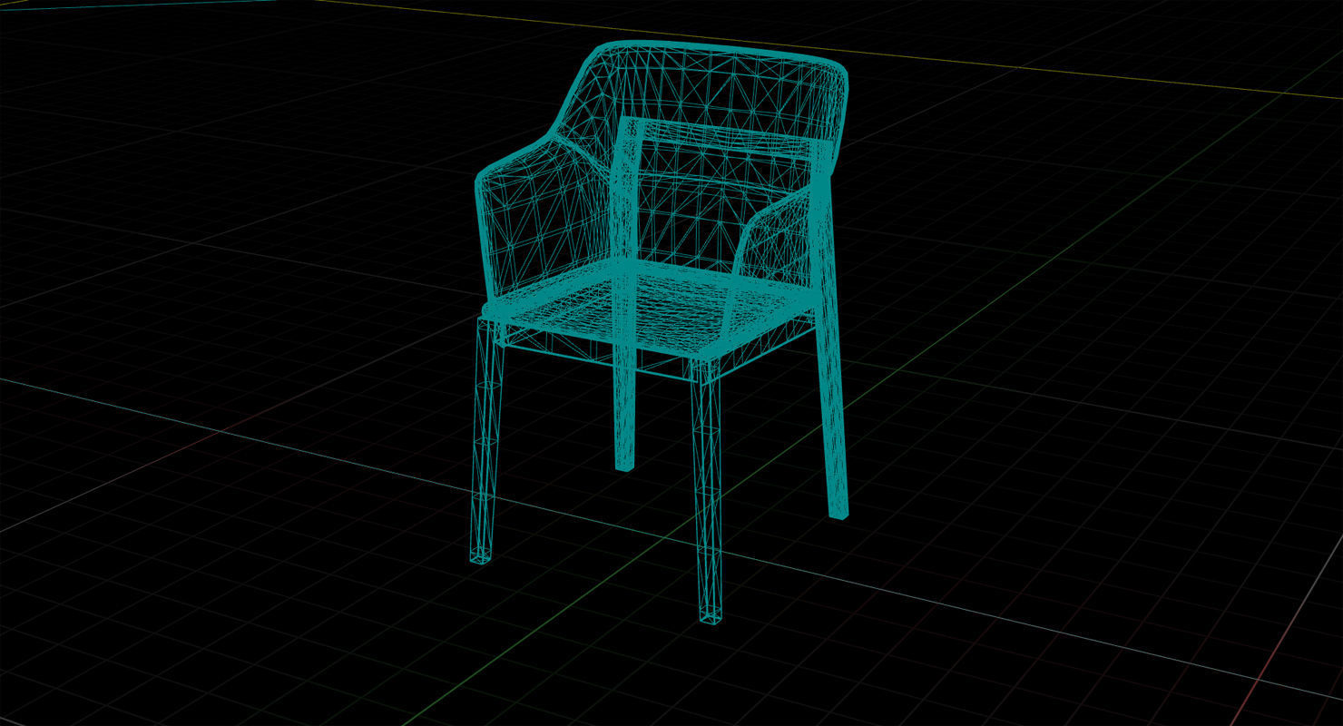 Molteni and C Tivan Chair UE4 Low-poly 3D model_5