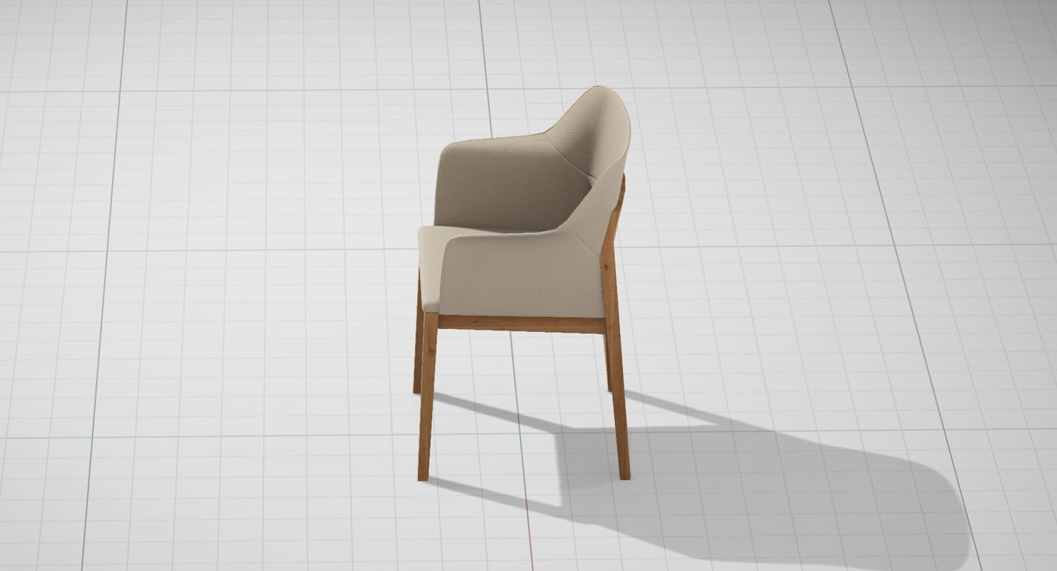Molteni and C Tivan Chair UE4 Low-poly 3D model_9
