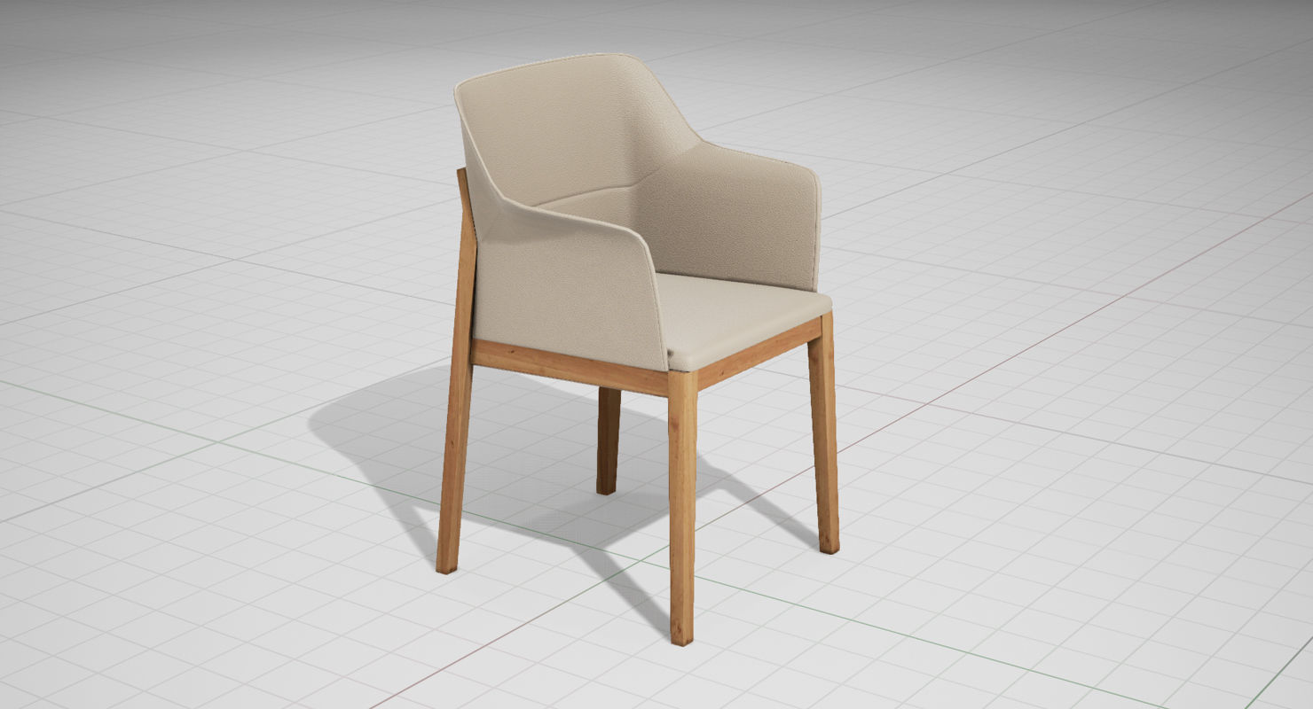 Molteni and C Tivan Chair UE4 Low-poly 3D model_7