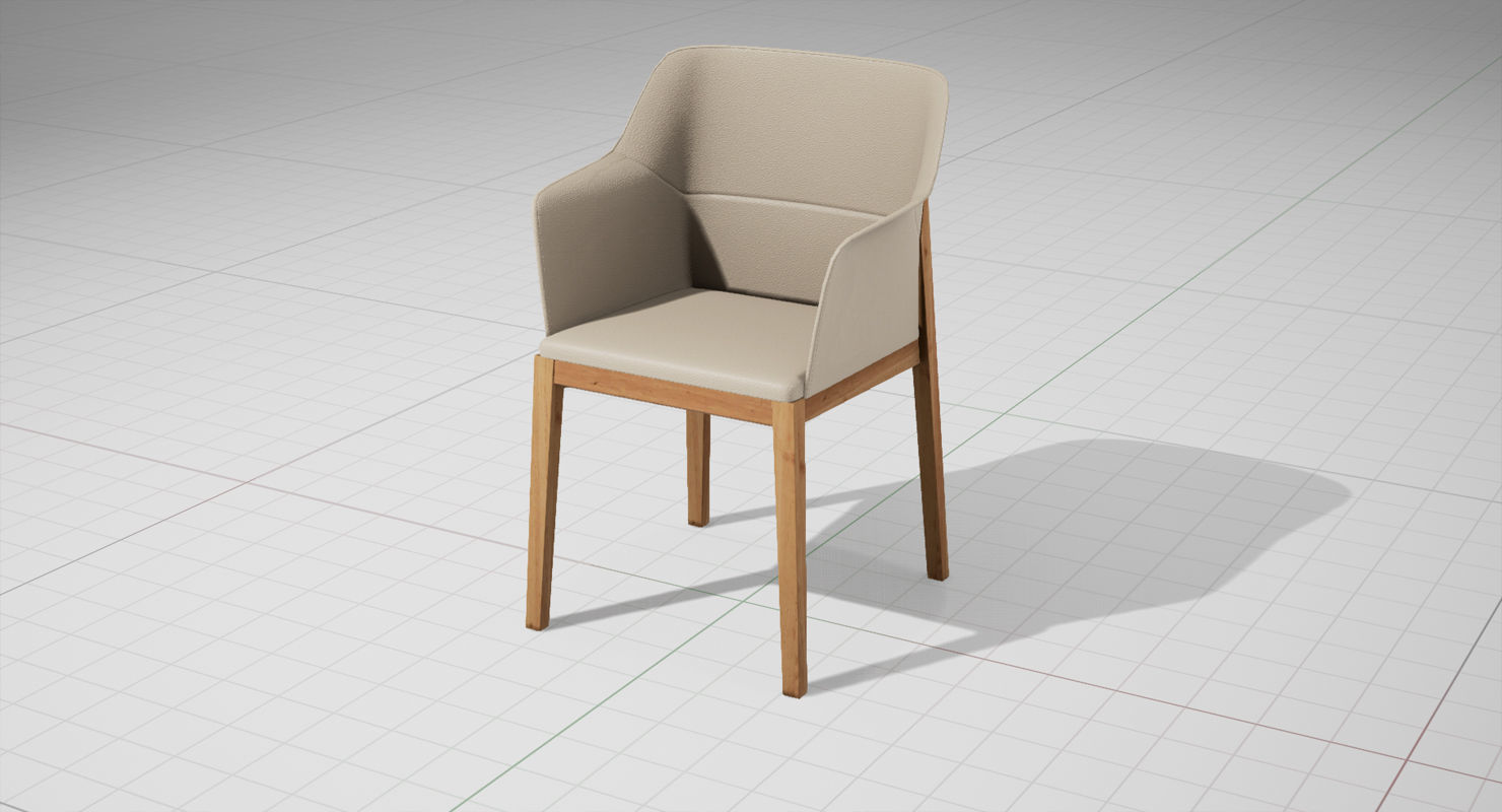Molteni and C Tivan Chair UE4 Low-poly 3D model_4