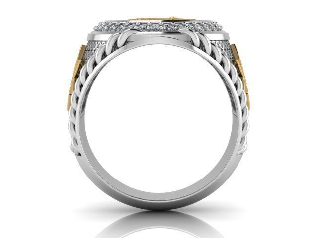 sagittarius ring zodiac 3D print model_16