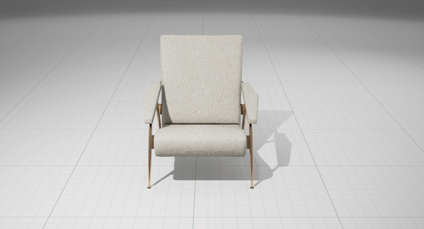 MolteniC D-153-1 Chair Low-poly 3D model_6