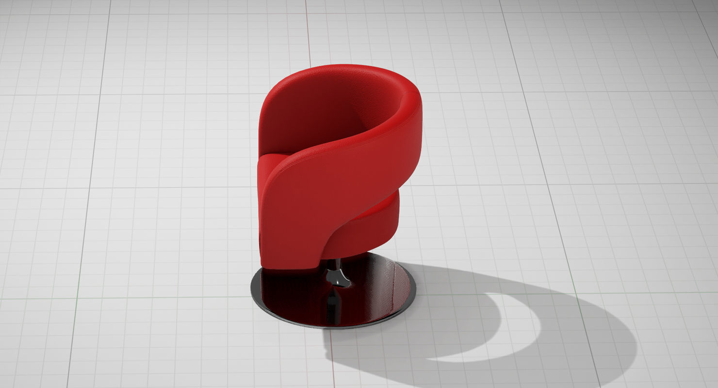 Swivel Furniture Design of Choo Chair UE4 3D model_6