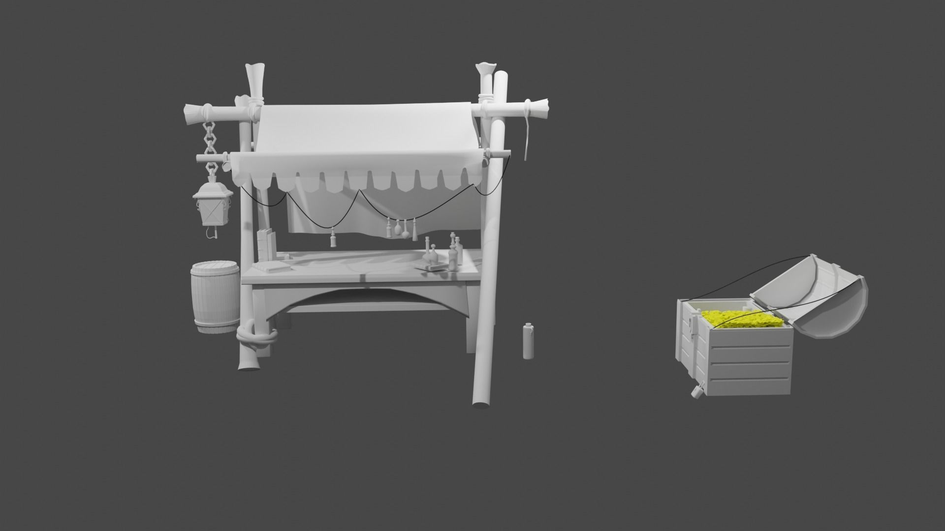 Medieval Shop Free 3D model_1