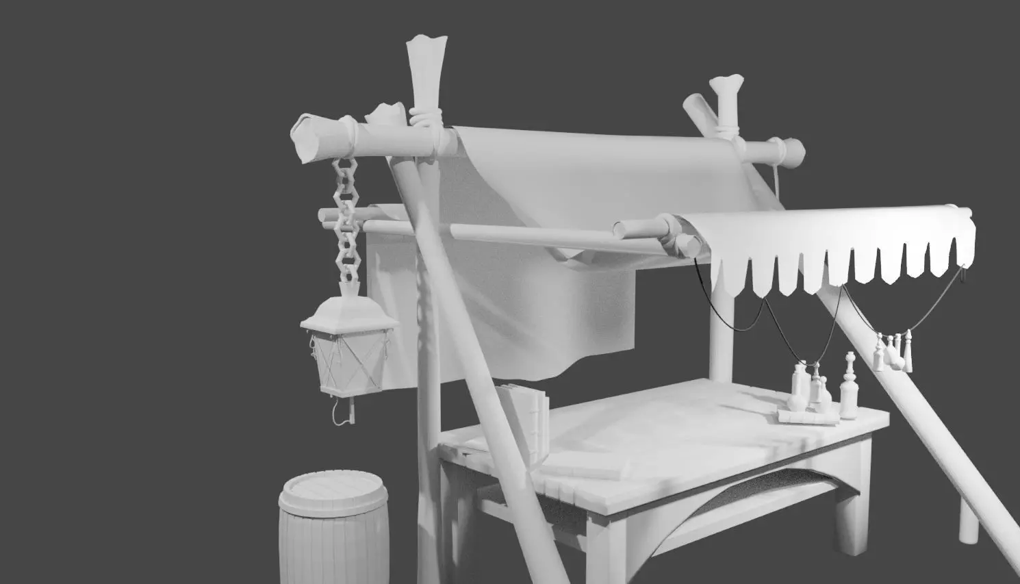 Medieval Shop Free 3D model_0