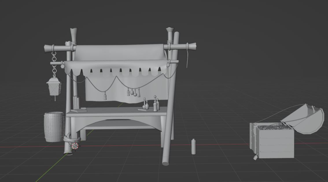 Medieval Shop Free 3D model_2