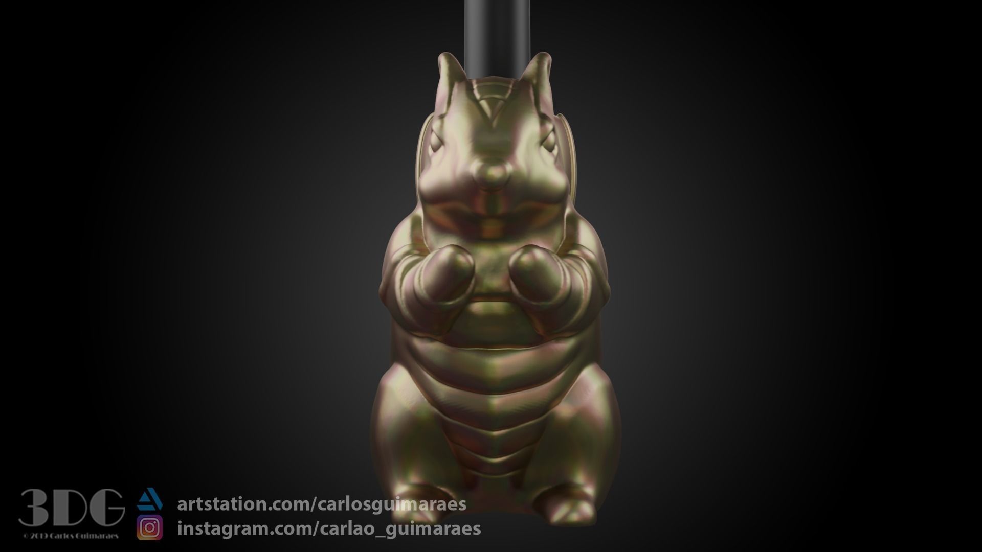 RoboSquirl Wacom Penholder 3D print model_3