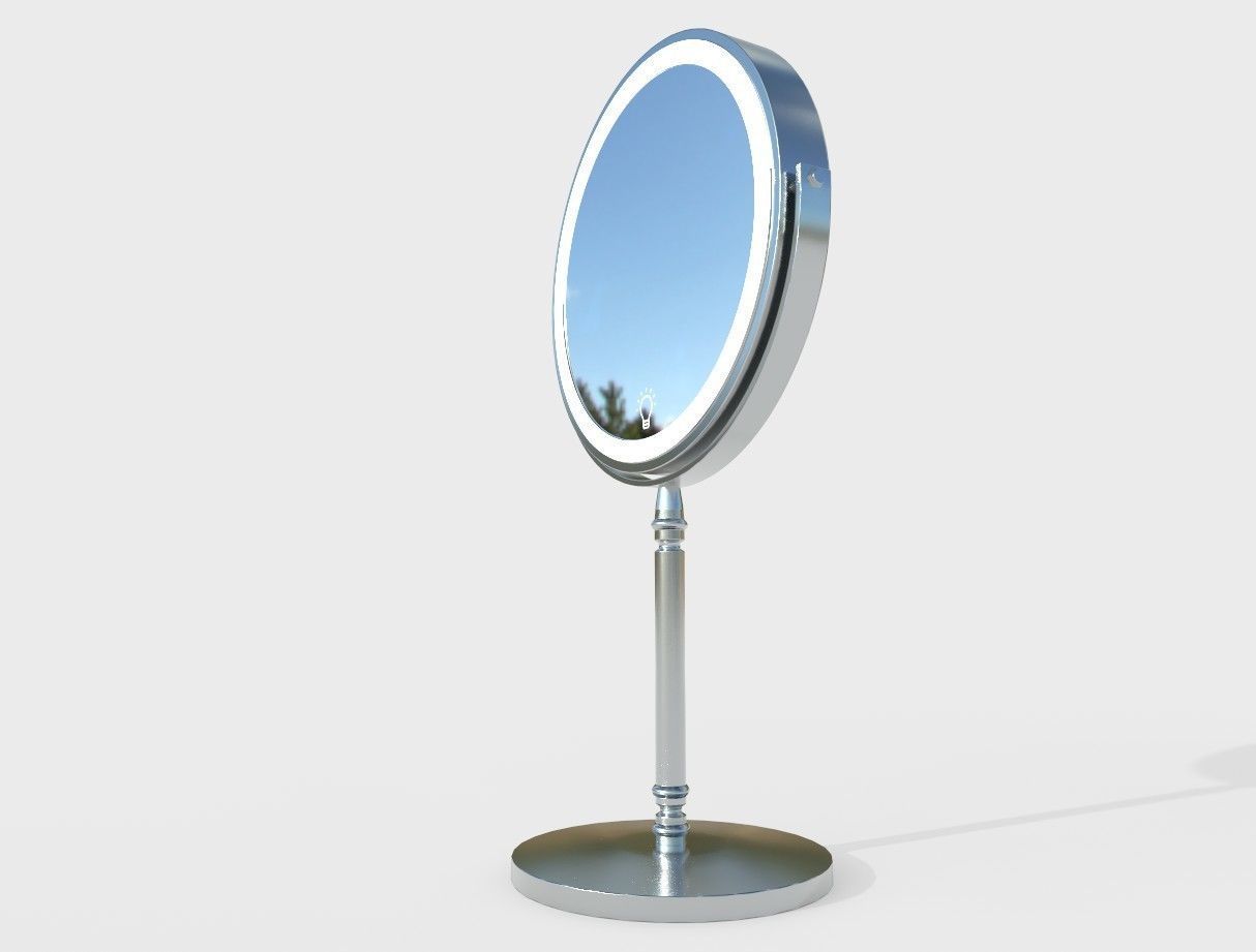 Make Up Mirror 01 Low-poly 3D model_4