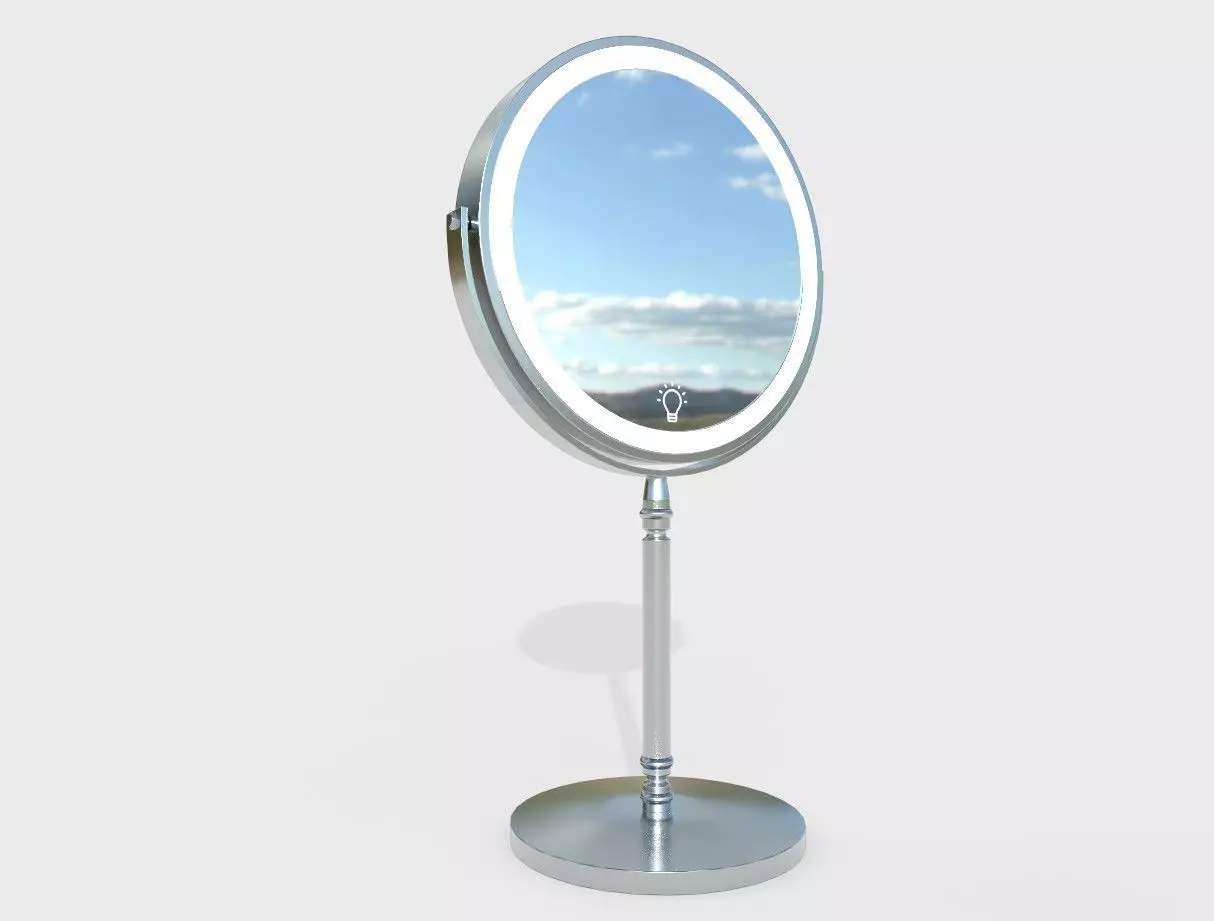 Make Up Mirror 01 Low-poly 3D model_0
