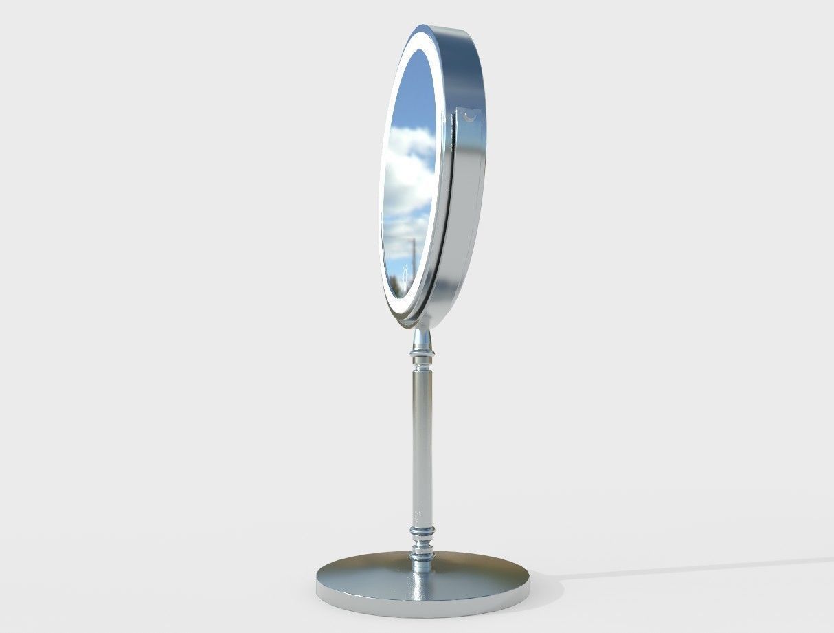 Make Up Mirror 01 Low-poly 3D model_5