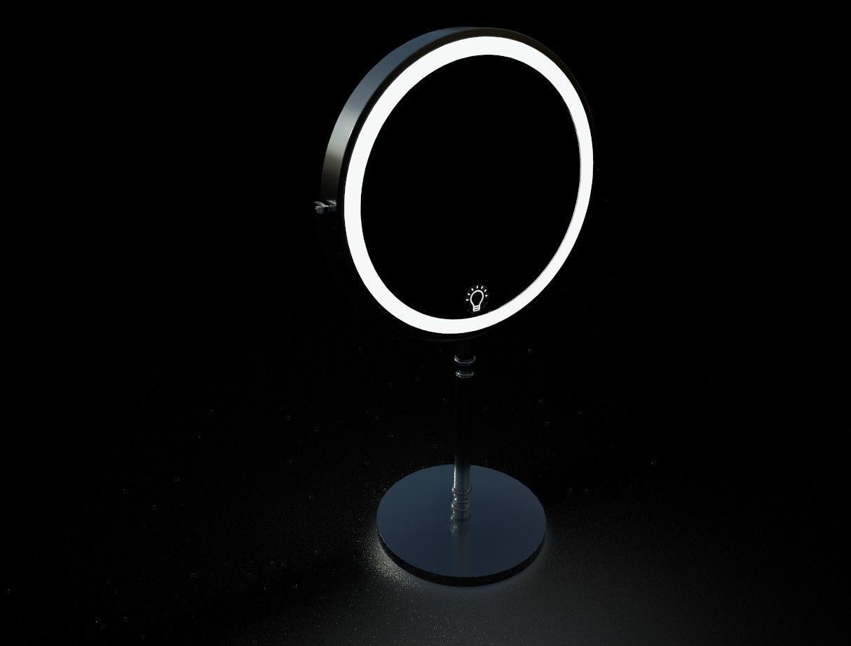 Make Up Mirror 01 Low-poly 3D model_14