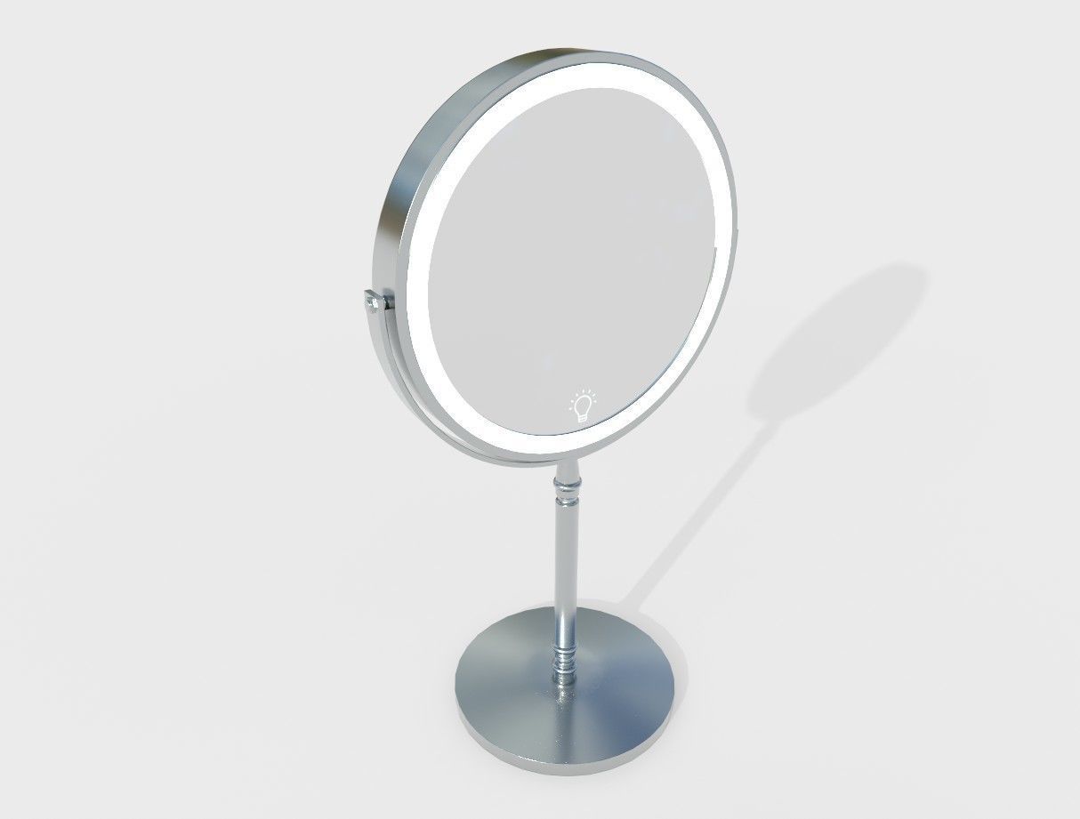 Make Up Mirror 01 Low-poly 3D model_9