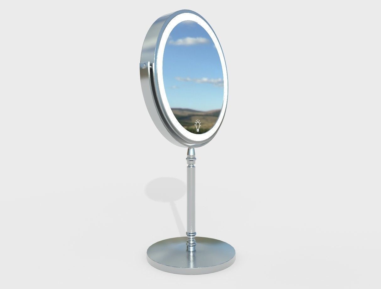 Make Up Mirror 01 Low-poly 3D model_8