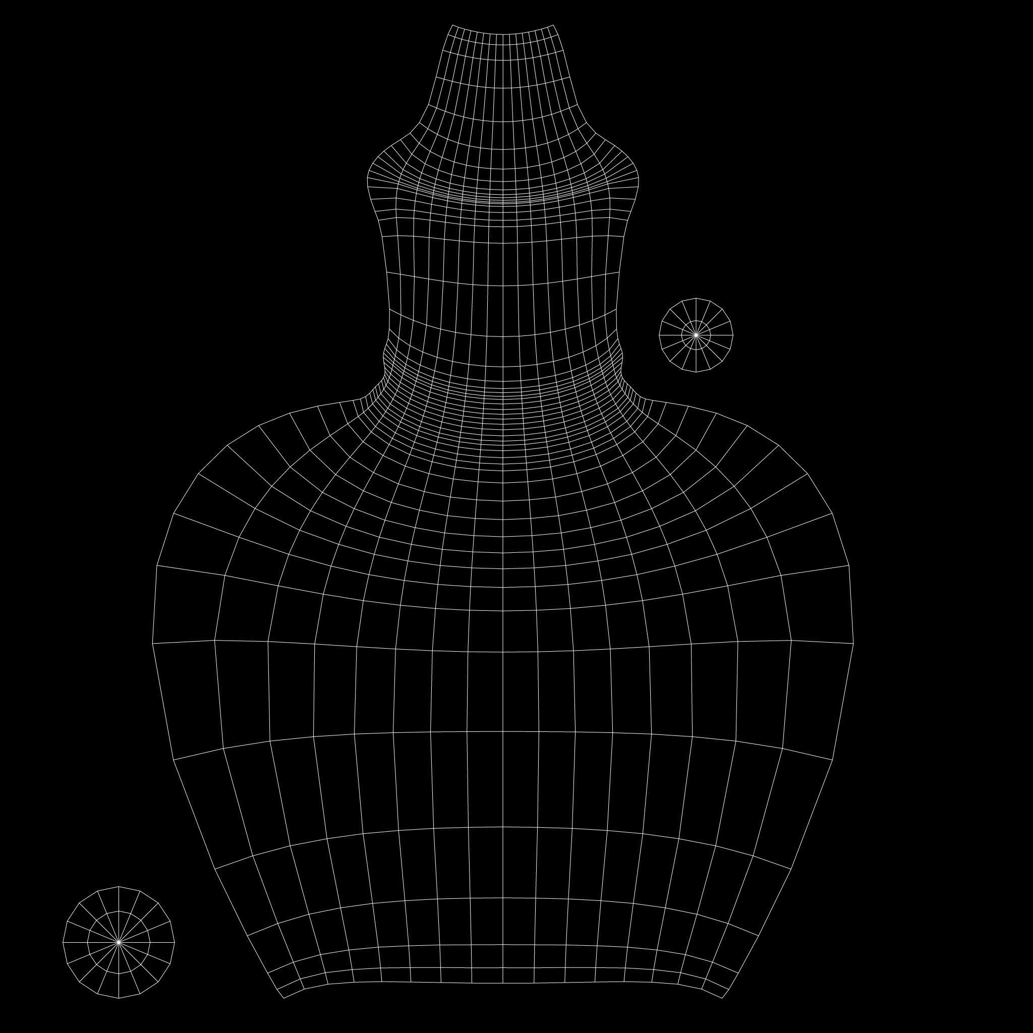 Clay Vase 2 Low-poly 3D model_12