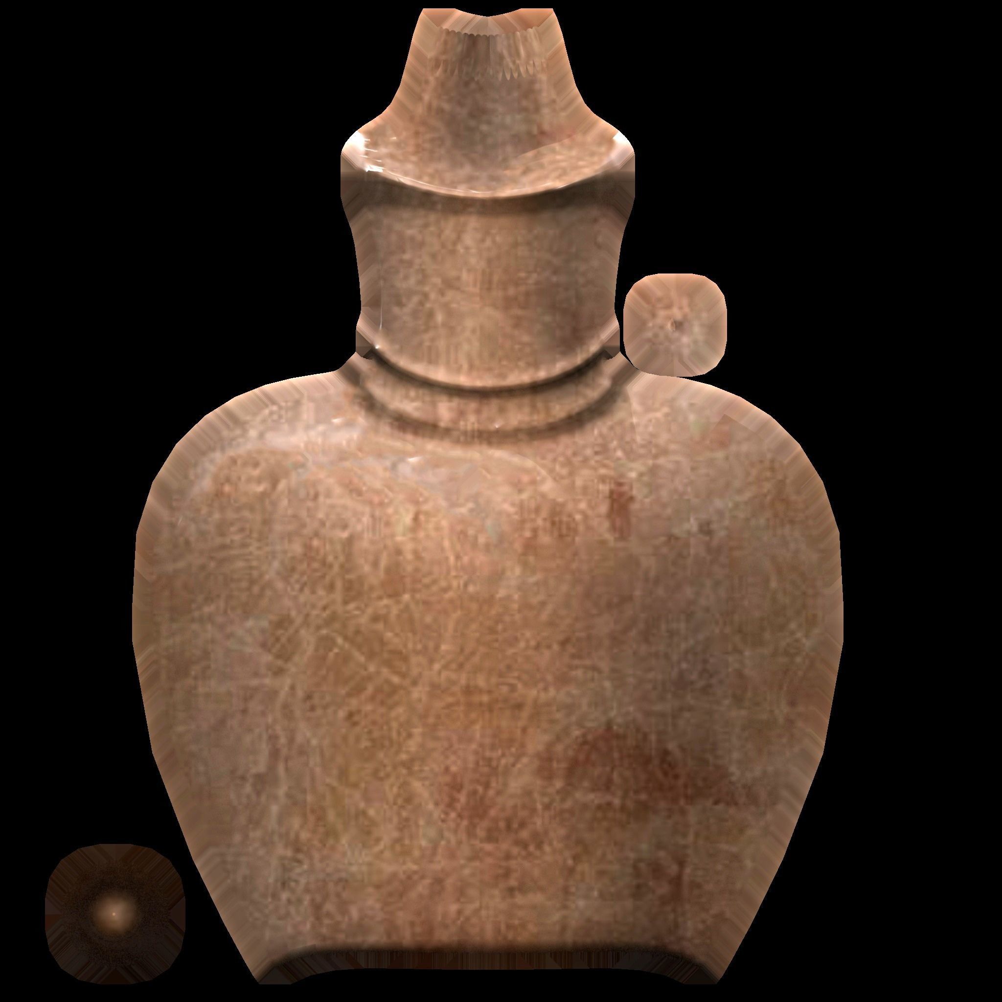 Clay Vase 2 Low-poly 3D model_8