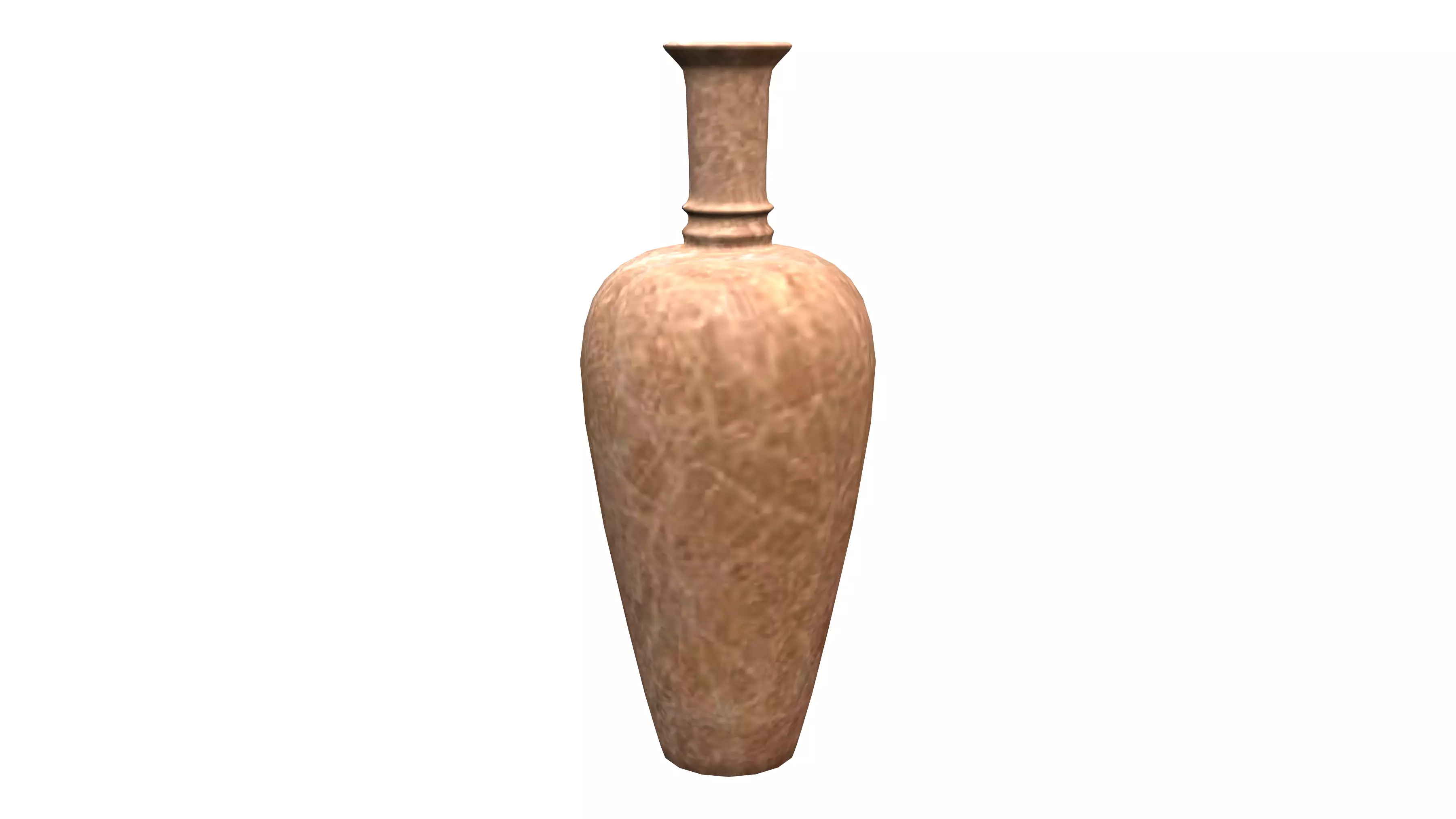 Clay Vase 2 Low-poly 3D model_0