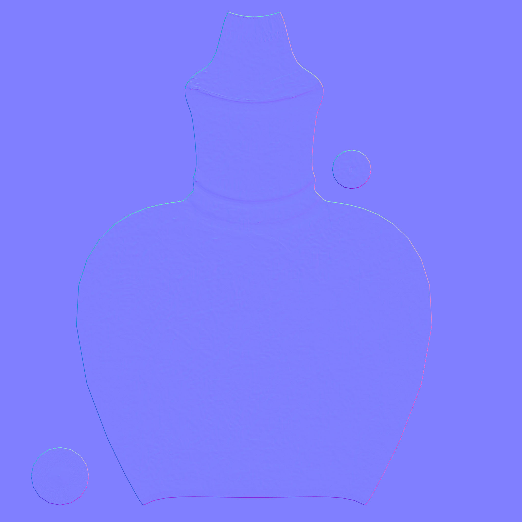 Clay Vase 2 Low-poly 3D model_9