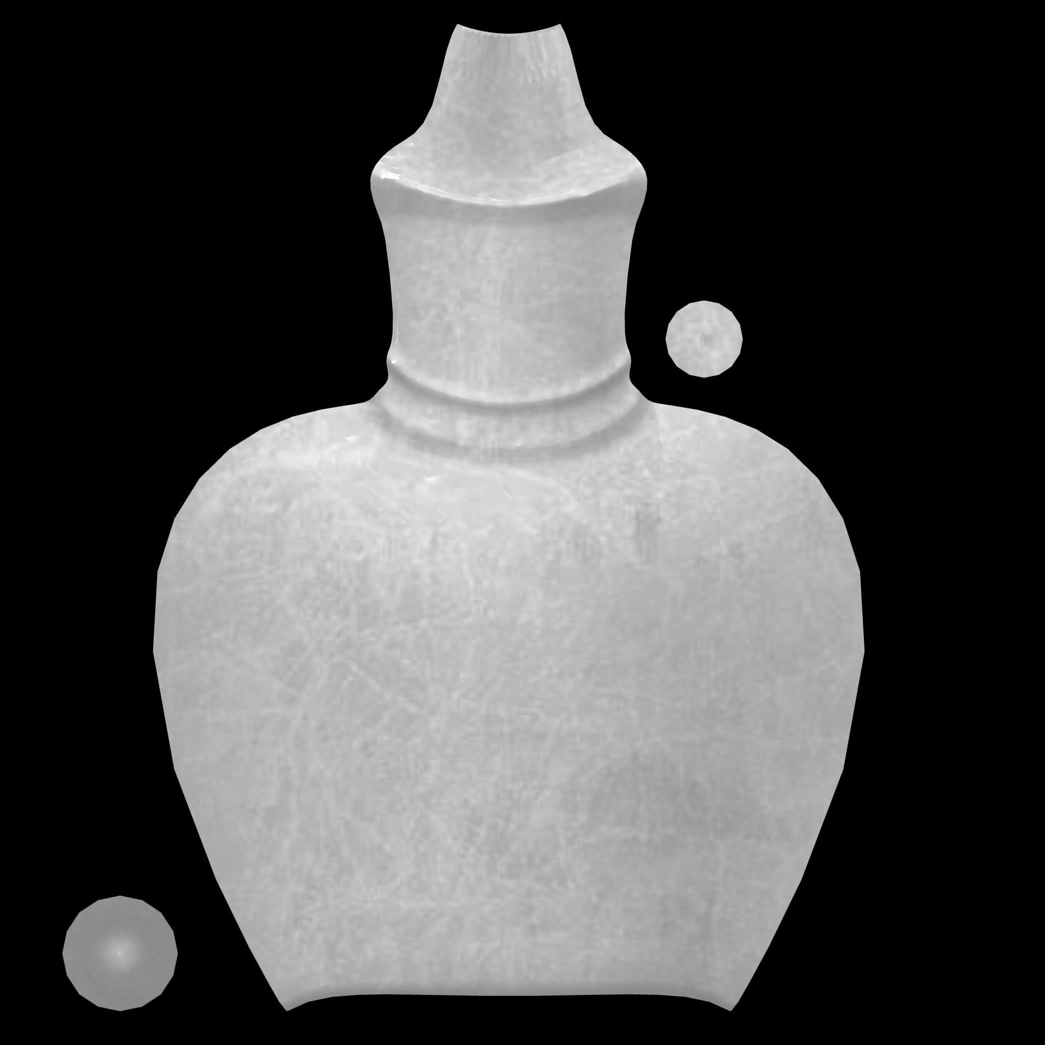 Clay Vase 2 Low-poly 3D model_10