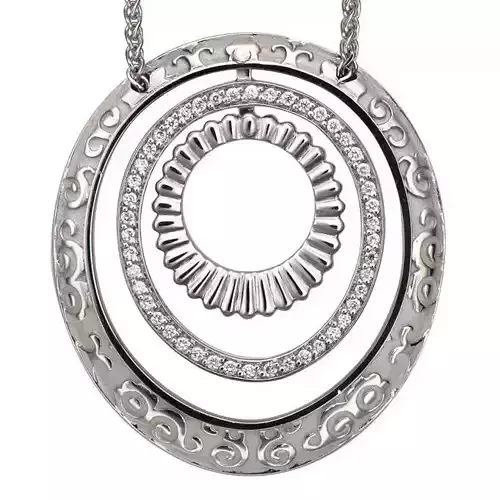  stylish  pendant with diamonds Carrera y Carrera Melodia 397