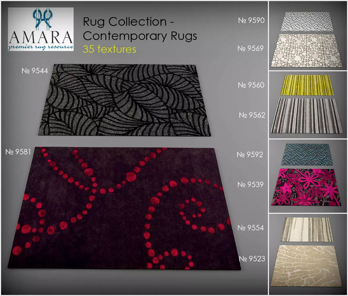 Carpets vol22 3dmodels  Low-poly 3D model_0