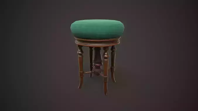Vintage round stool