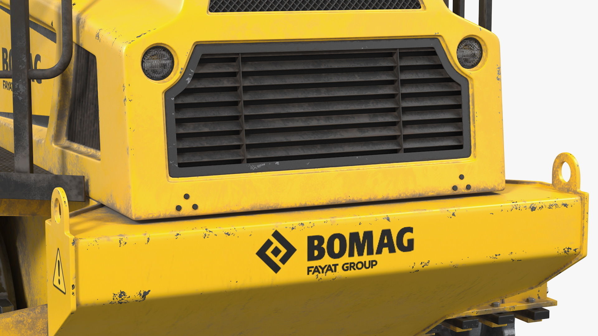 Bomag BC 473 RB5 Refuse Compactor Dusty Rigged 3D model_24