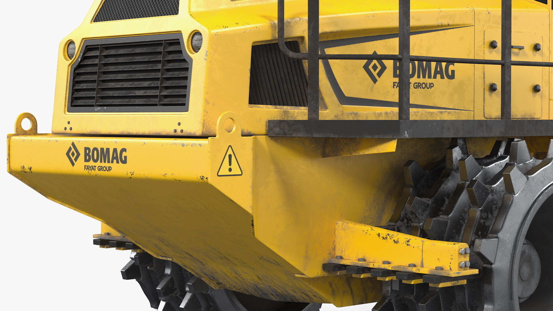 Bomag BC 473 RB5 Refuse Compactor Dusty Rigged 3D model_23