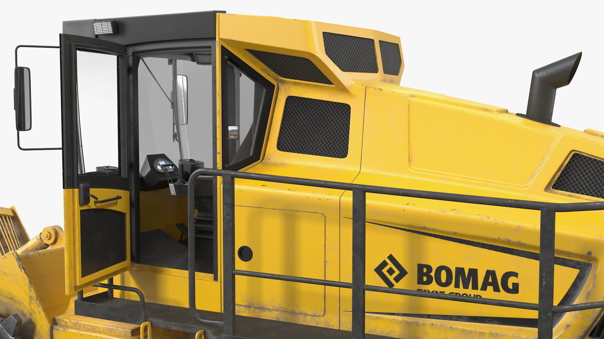 Bomag BC 473 RB5 Refuse Compactor Dusty Rigged 3D model_12