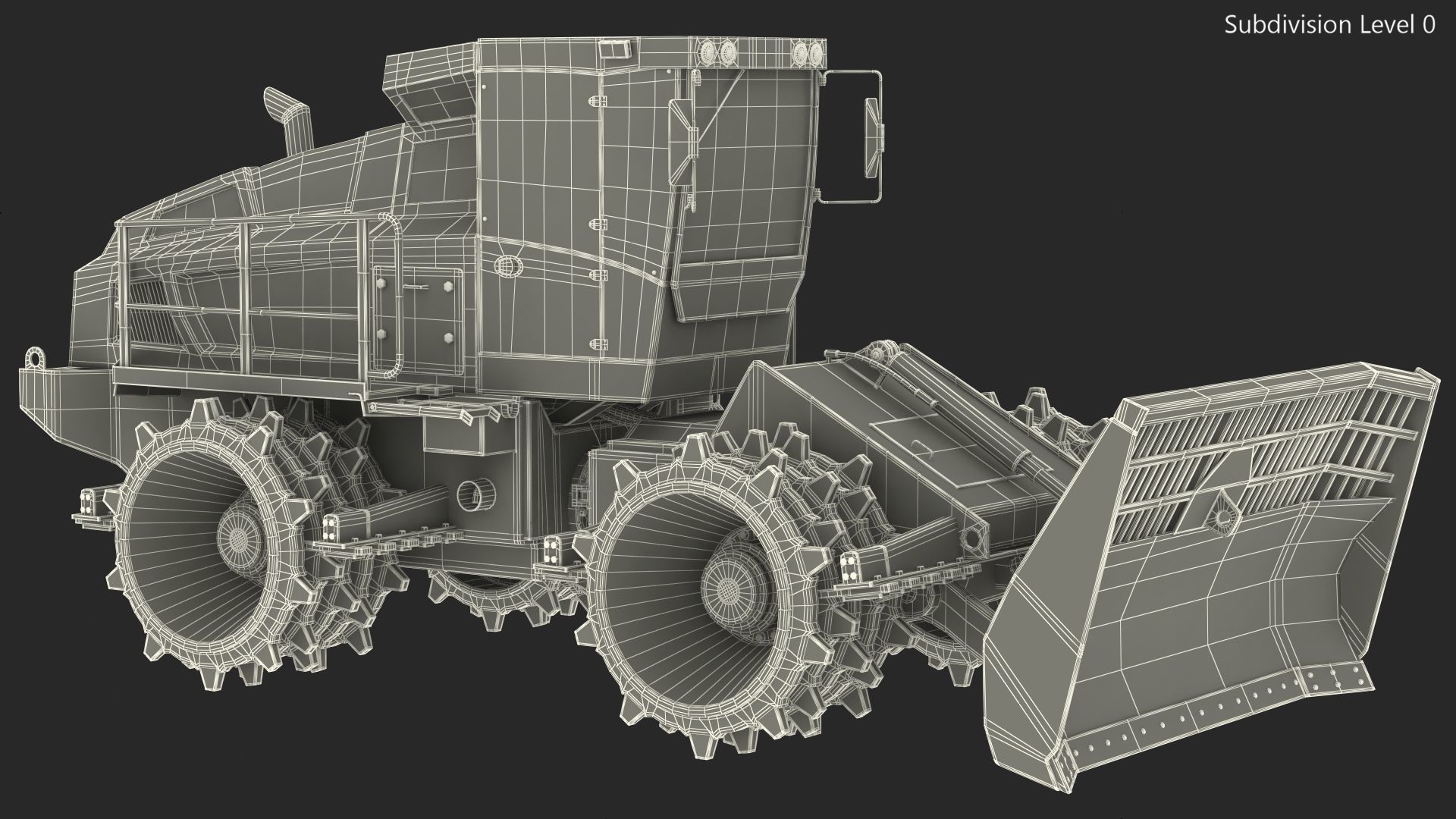 Bomag BC 473 RB5 Refuse Compactor Dusty Rigged 3D model_28